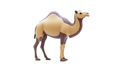 Stylized 3D Camel with Two Humps