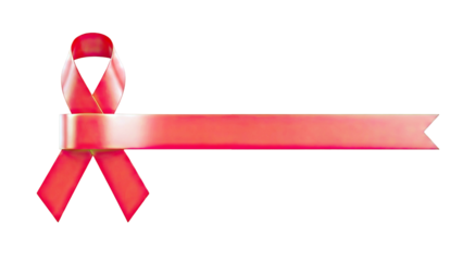Red Ribbon Symbolizing AIDS Awareness