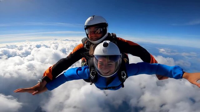 Joyful Skydiving Experience in Freefall