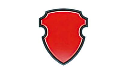 Red shield emblem