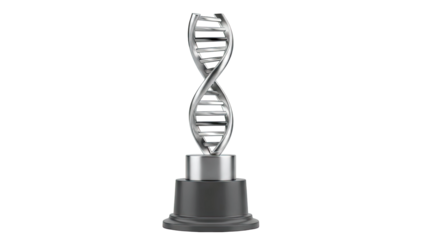 Silver DNA Helix Trophy