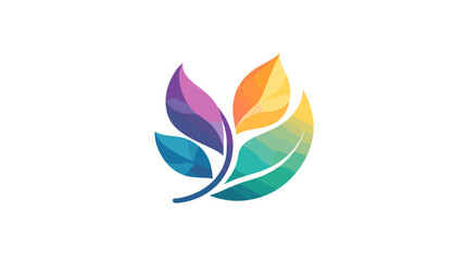 Obraz premium Colorful Leaves Logo Design Element.