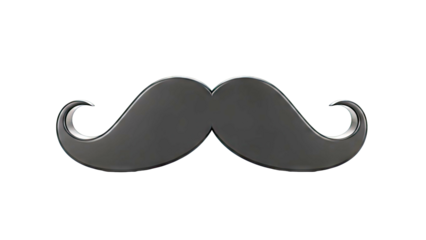 Stylized Black Mustache
