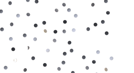  Colorful confetti on white background  - Silver Holographic PNG