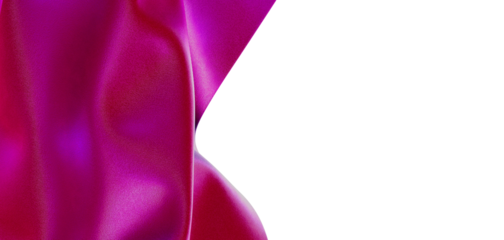 Close-up of vibrant pink fabric texture, offering a luxurious feel. Perfect for backgrounds, design elements, and showca