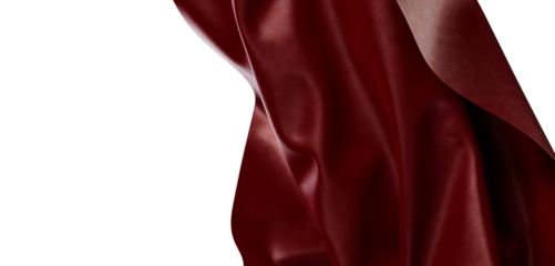 Abstract image of a red fabric waving in the wind. Use this for your background or design projects with copy space. Text
