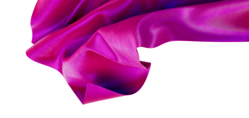 Close-up of a pink and purple silk fabric with flowing texture and folds. Perfect for backgrounds and artistic visuals.