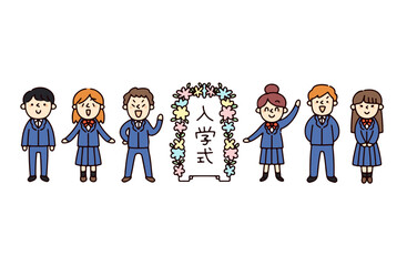 入学式のイラスト
