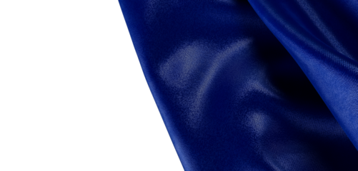 Close-up of a luxurious blue fabric texture, highlighted by its sheen, perfect for textile design or artistic projects w