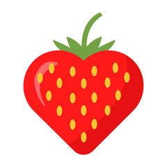 Strawberry Heart Illustration