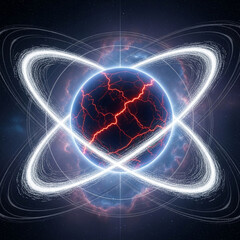 Energy Planet Blue with Plasma Structure and Asymmetrical Light Orbits