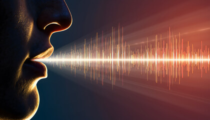 Voice Sound Wave Visualization Concept