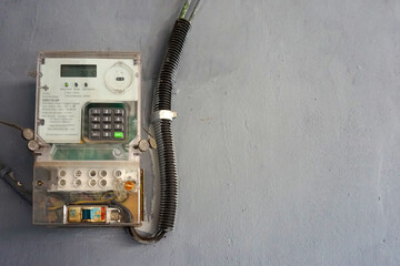 Prepaid electricity meters or often called digital kWh meters used in Indonesia. This tool allows users to measure and manage electric power consumption by purchasing credit or tokens first.
