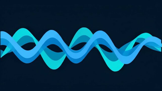 Futuristic digital background featuring dynamic blue wave patterns and flowing lines suitable for technology and innovation themes.
