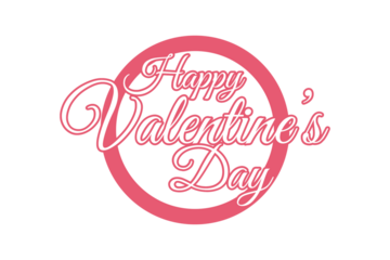 Happy Valentines Day typography poster with handwritten calligraphy text, Vector illustration