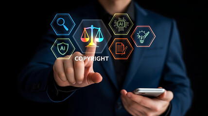 Copyright Law Intellectual Property Legal Protection Concept