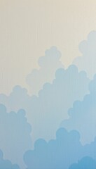 Whimsical Cloud Pattern Light Blue Wall