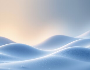 Serene Winter Landscape with Frosted Rolling Hills