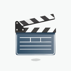 Obraz premium Clapperboard for film production and movie making.