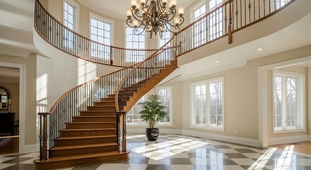 Elegant Hotel Lobby Interior