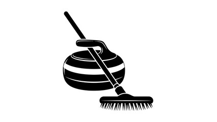 Broom and dustpan cleaning tools.