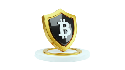 Bitcoin Shield Symbol