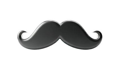 Stylized Black Mustache