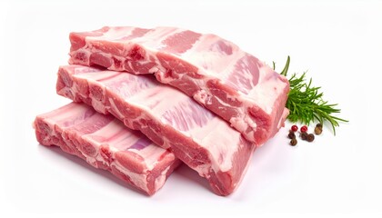 Fototapeta premium Fresh raw pork ribs