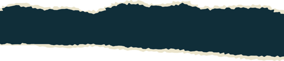 Torn Paper Edges Isolated on White Background, Ripped Vintage Scrapbook Strips Illustration