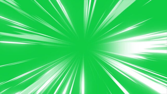 Cartoon Speed Effect with Green Screen Background