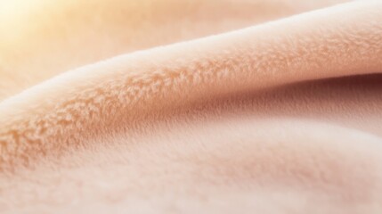 Close up of a white fur texture with soft ambient light illuminating the background.