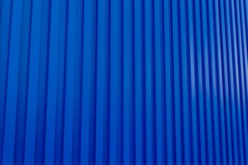 Blue Corrugated Metal Sheet Texture Background,High angle view of blue corrugated metal wall or...