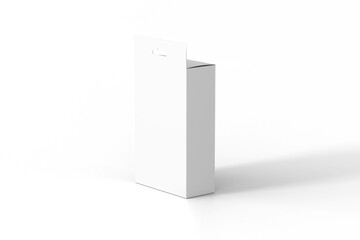 Hanger box mockup 3d rendering on transparent background