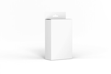 Hanger box mockup 3d rendering on transparent background