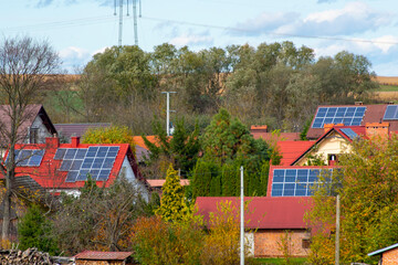 Residential Solar Panels on House