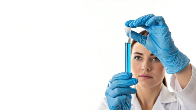 Scientist conducting a experiment concept of Science and technology.