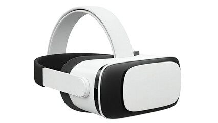Modern White and Black VR Headset