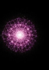 Dynamic visualization of a theoretical quantum field lattice showing energetic vibrations and particle creation from the vacuum structure, theoretical, dynamic, light