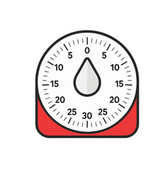 Kitchen Timer Icon Design.