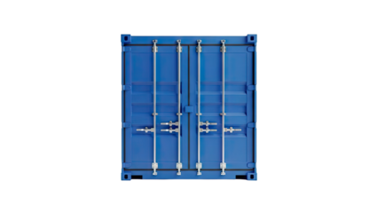 Blue Shipping Container Doors