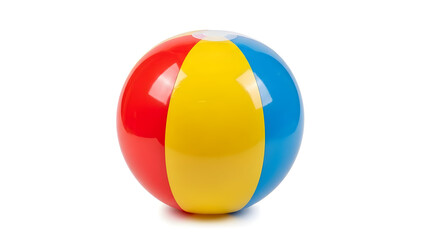 Colorful Beach Ball Isolated on White
