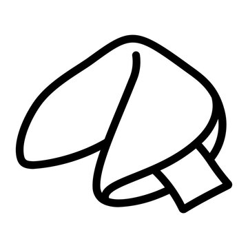 Fortune Cookie Line Icon