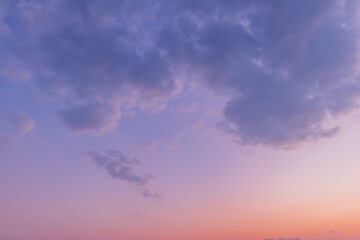 スッキリした夕空