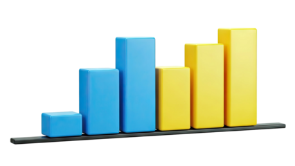 3D Bar Chart with Increasing Bars