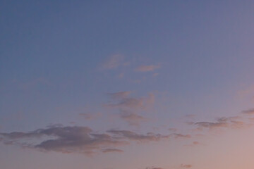 スッキリした朝の空