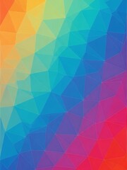 鮮やかな多色三角形の抽象的な幾何学的背景デザイン