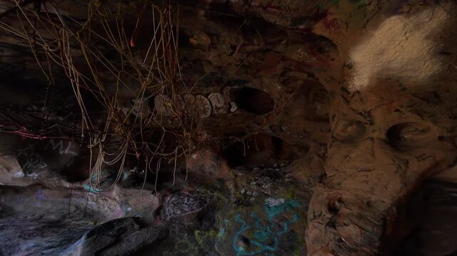Hummingbird Swing Cave Paintings and Hammock Ropes - Action Camera Simi Valley California USA