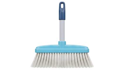 Blue and Gray Broom with Hanging Loop