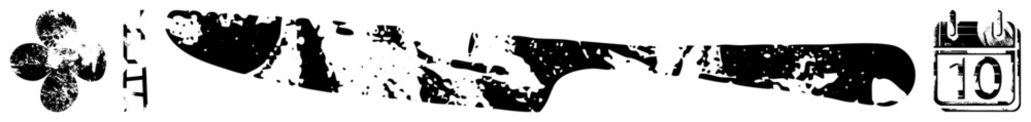 Vintage Calendar with Weather Symbols and Date Markers