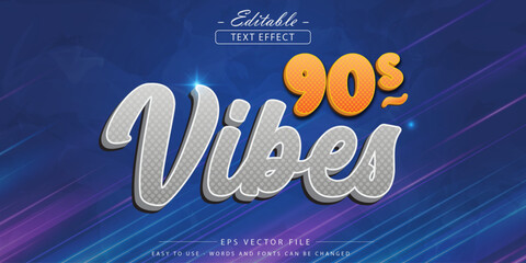 Editable text effect, chrome 90s vibes.